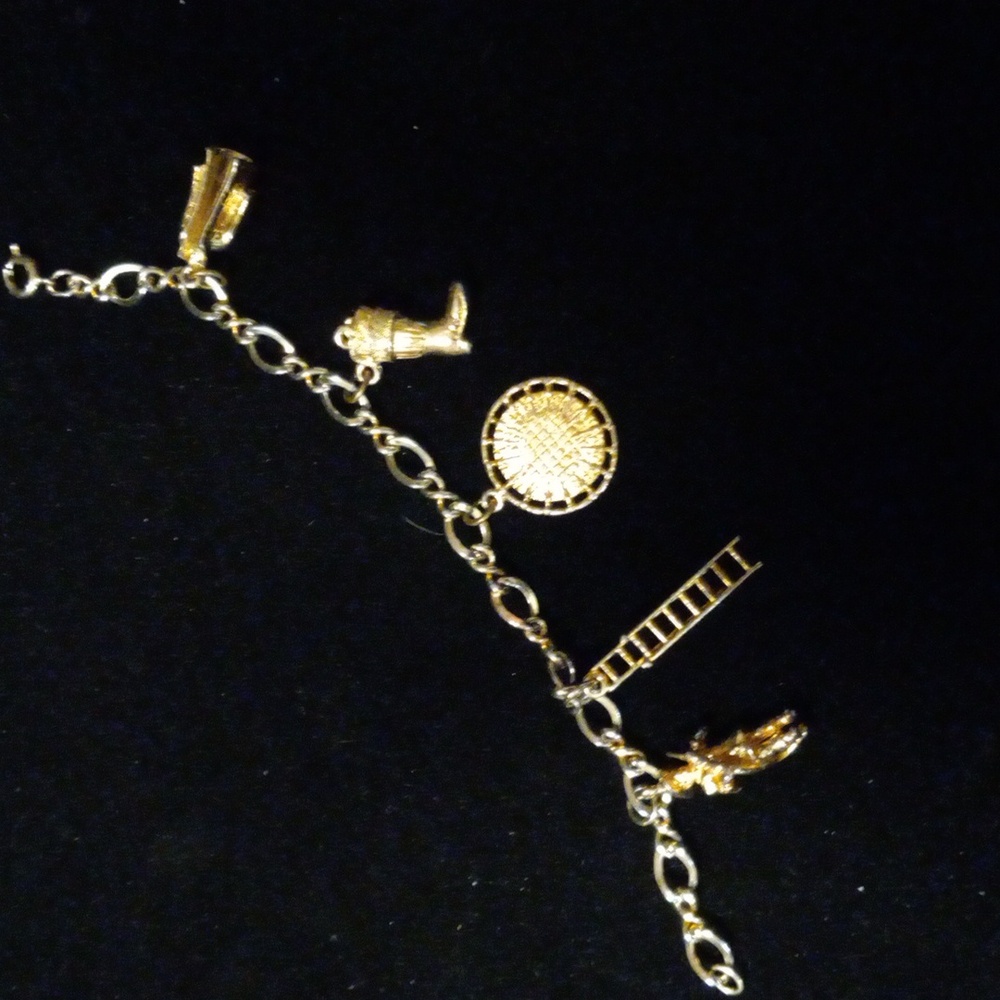 Women fire fighters charm bracelet